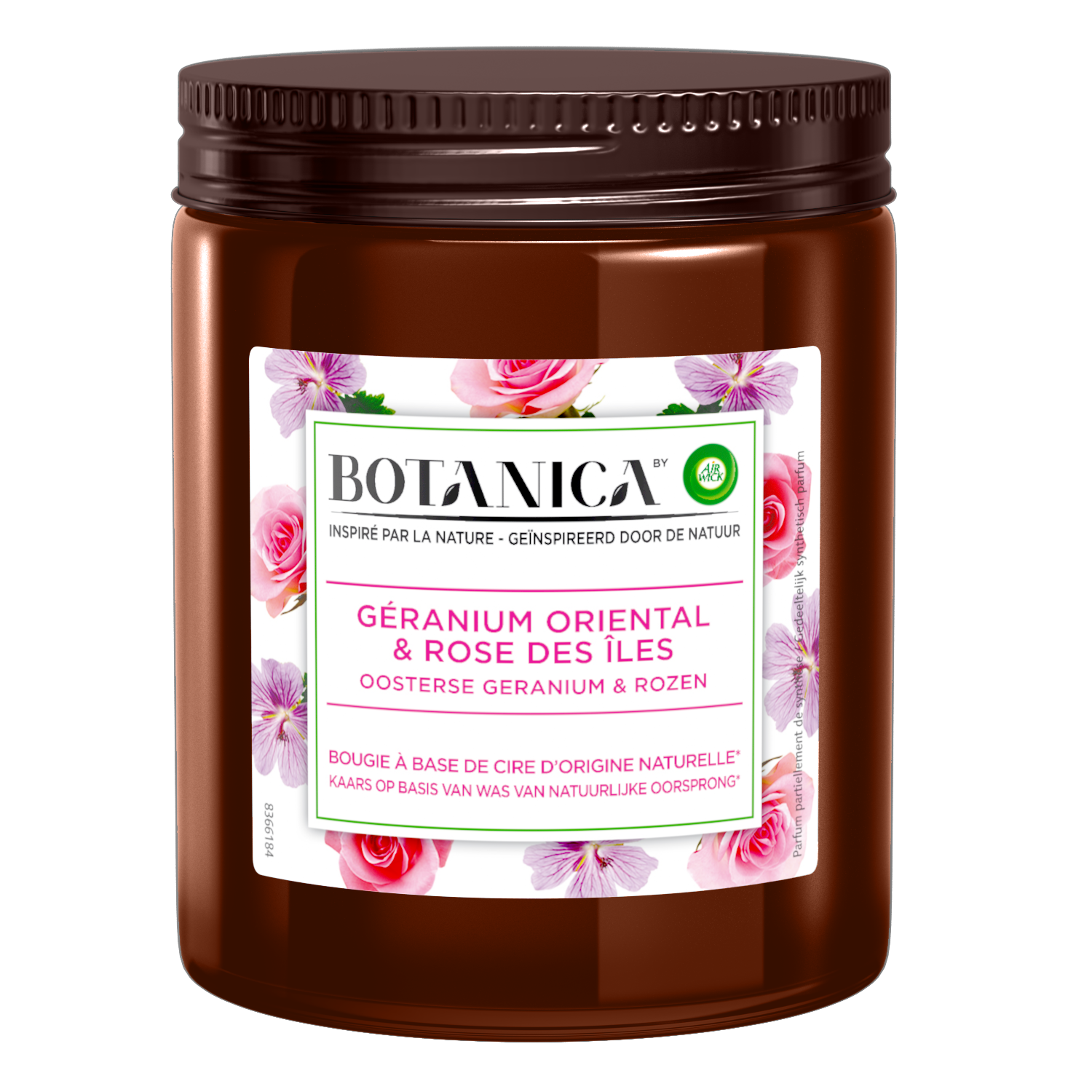 Botanica by Air Wick Geurkaars - Oosterse Geranium & Rozen - 120g